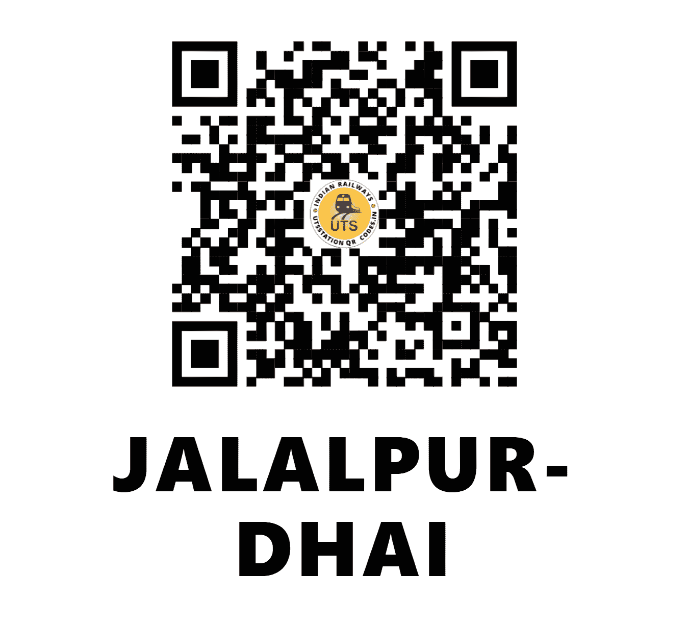 UTS QR Code for JALALPUR-DHAI - JPD - NR (UTTAR PRADESH)